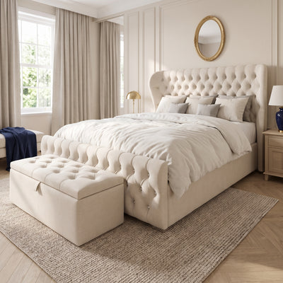 Lumley Ottoman Bed, Slatted Gas Lift