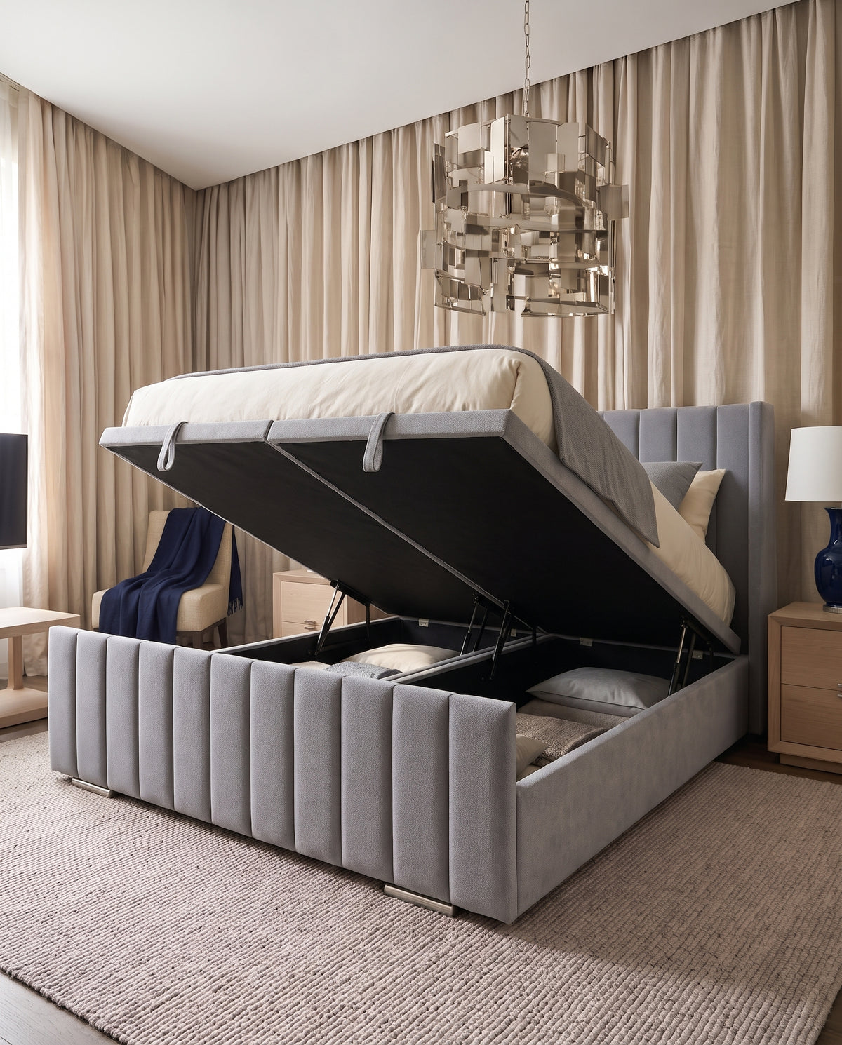 Orford Ottoman Bed, Divan Style Gas Lift