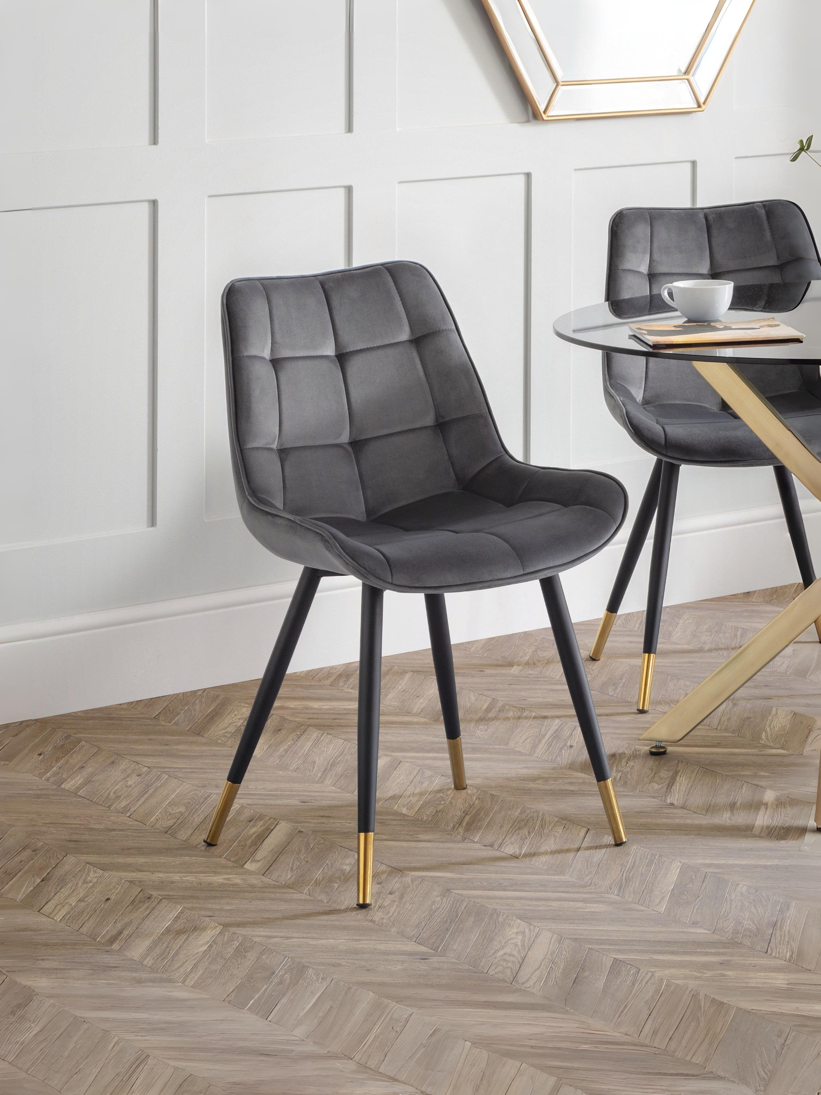 Hadid Dining Chairs - Grey (Set Of 2)