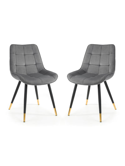 Hadid Dining Chairs - Grey (Set Of 2)