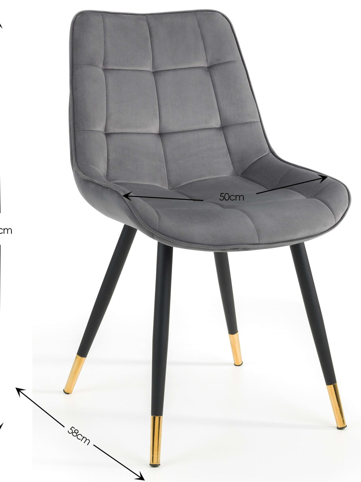 Hadid Dining Chairs - Grey (Set Of 2)