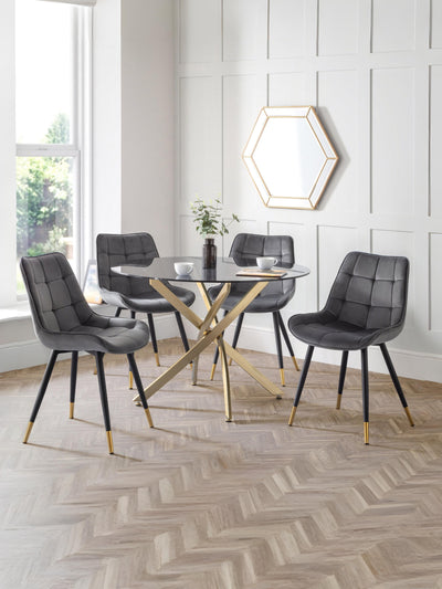 Hadid Dining Chairs - Grey (Set Of 2)