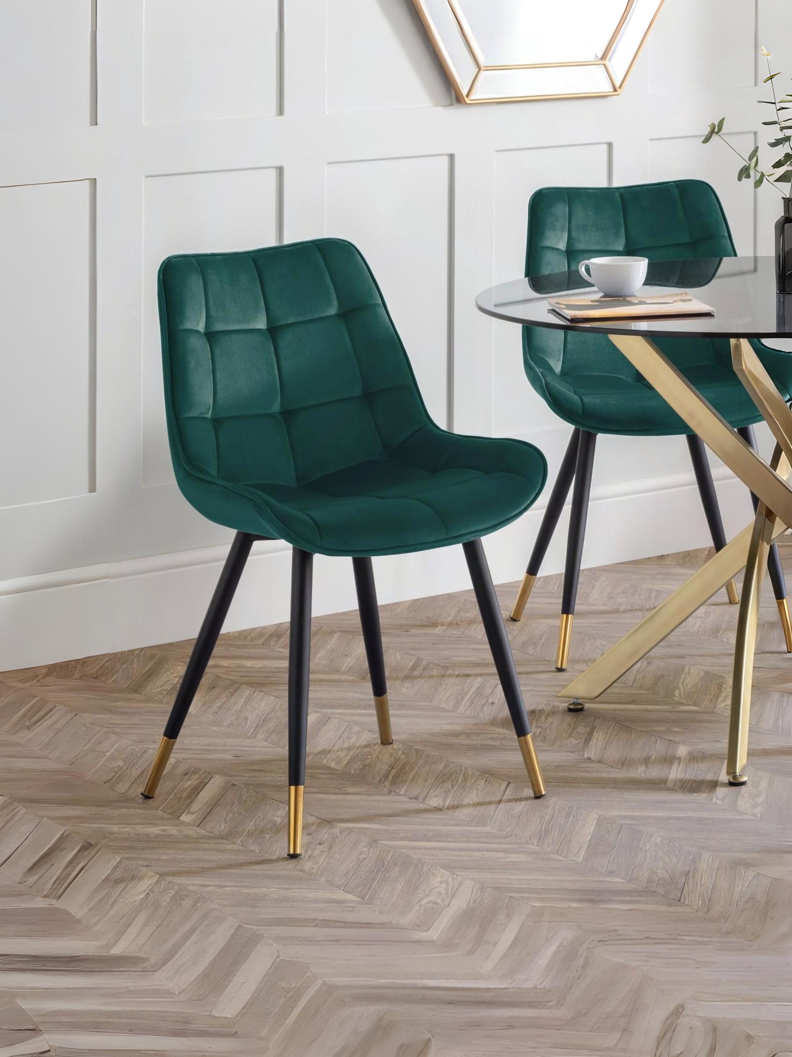 Hadid Dining Chairs - Green (Set Of 2)