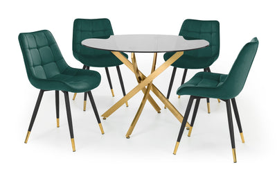 Hadid Dining Chairs - Green (Set Of 2) – Julian Bowen, view 7