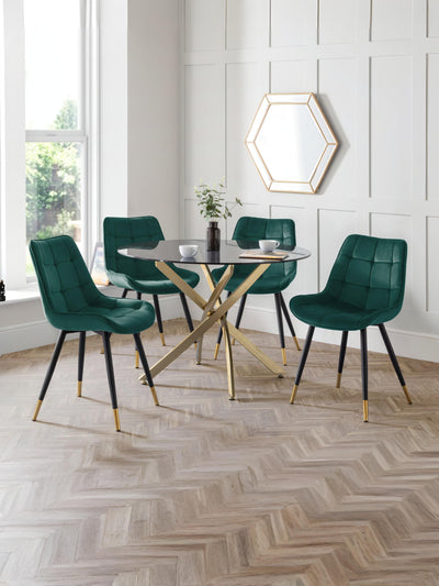 Hadid Dining Chairs - Green (Set Of 2)