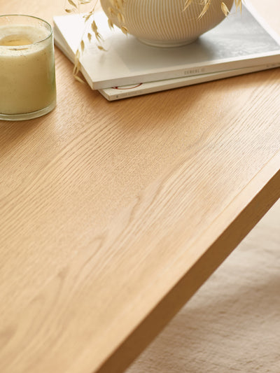 Haddon Natural Oak 110cm Coffee Table – Natural Oak Effect