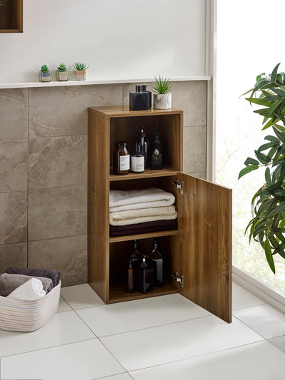 Hampshire Walnut Effect Bathroom Storage Cabinet