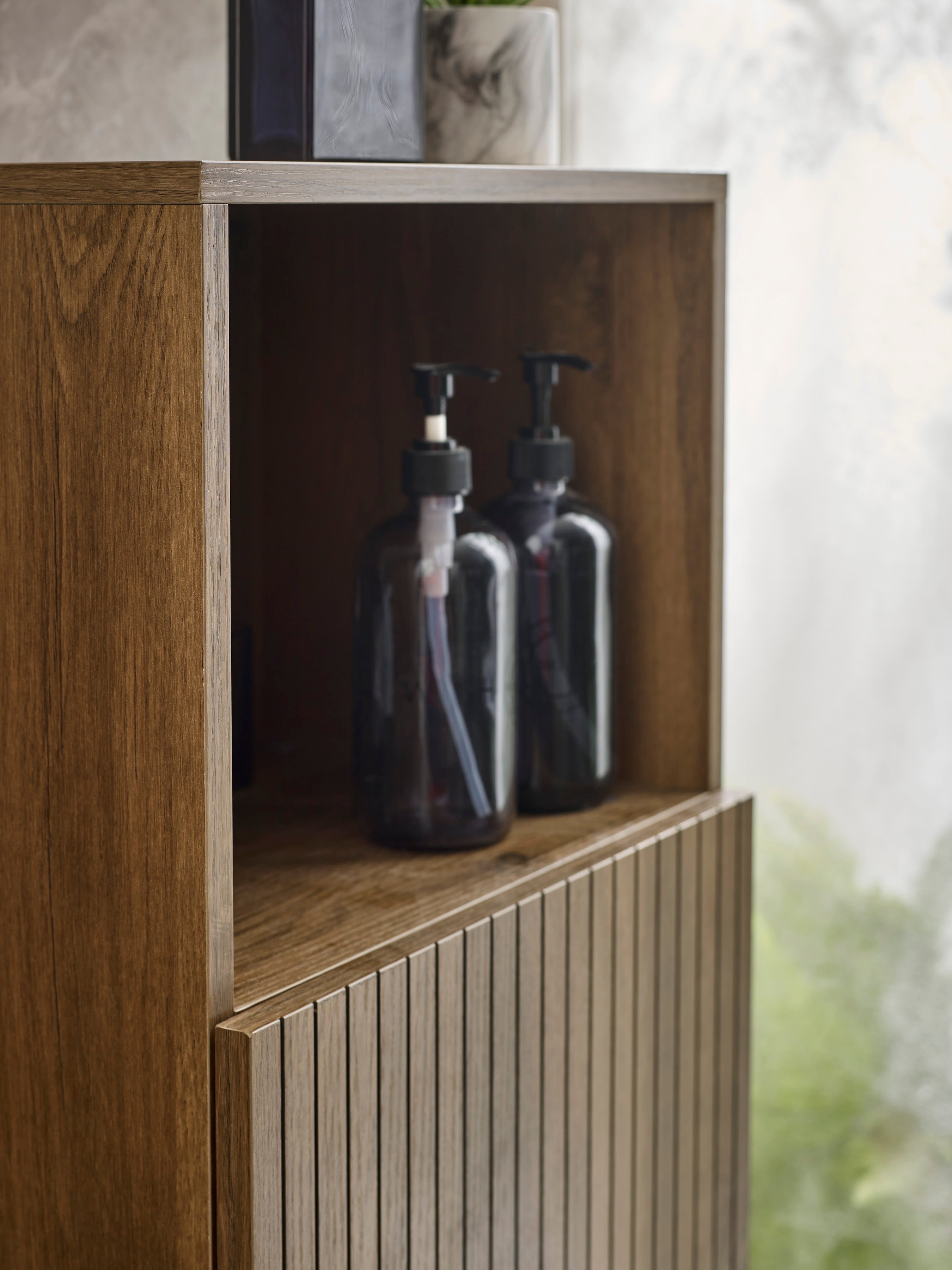 Hampshire Walnut Effect Bathroom Storage Cabinet