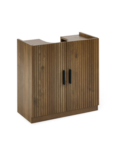 Hampshire Walnut Effect Under Sink Bathroom Storage Unit