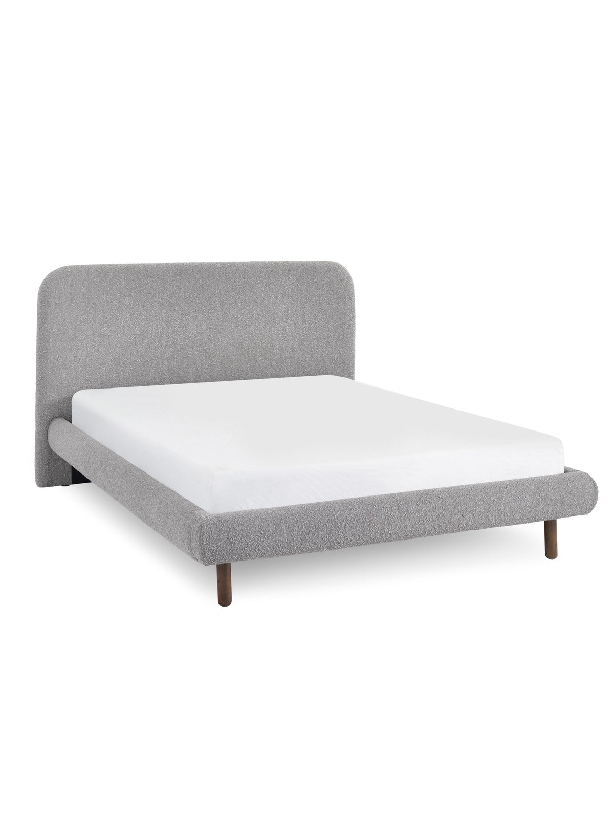 Hannah Boucle Bed - Grey