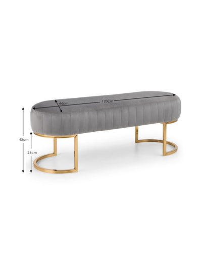 Harrogate Bench - Grey