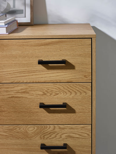 Harlow Light Oak Effect 4 Drawer Chest