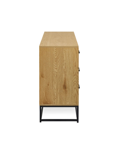 Harlow Light Oak Effect 6 Drawer Chest