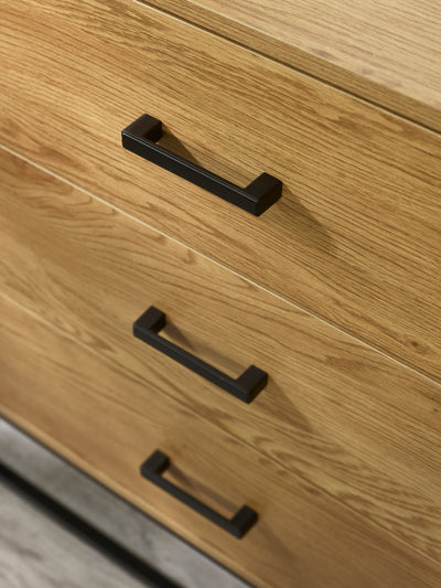Harlow Light Oak Effect 6 Drawer Chest