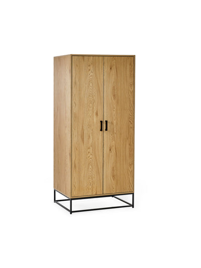 Harlow Light Oak Effect 2 Door Wardrobe