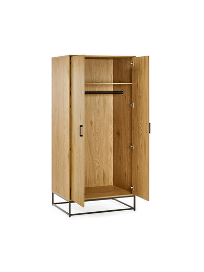 Harlow Light Oak Effect 2 Door Wardrobe