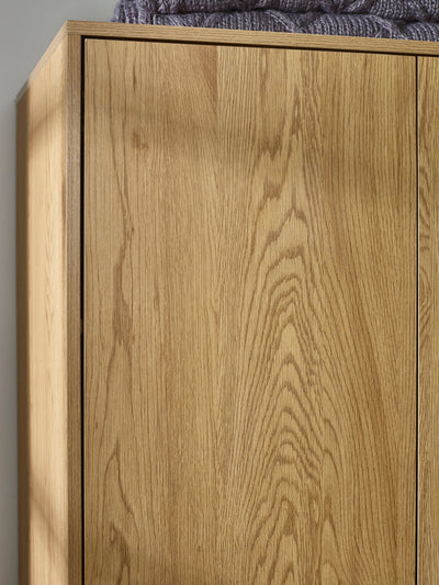 Harlow Light Oak Effect 2 Door Wardrobe