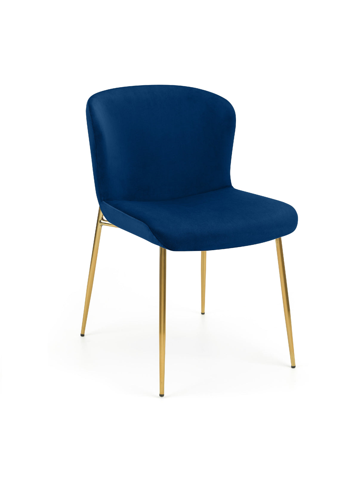 Set Of 2 Harper Dining Chairs – Blue – Blue Velvet