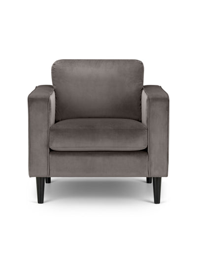 Hayward Velvet Armchair - Grey