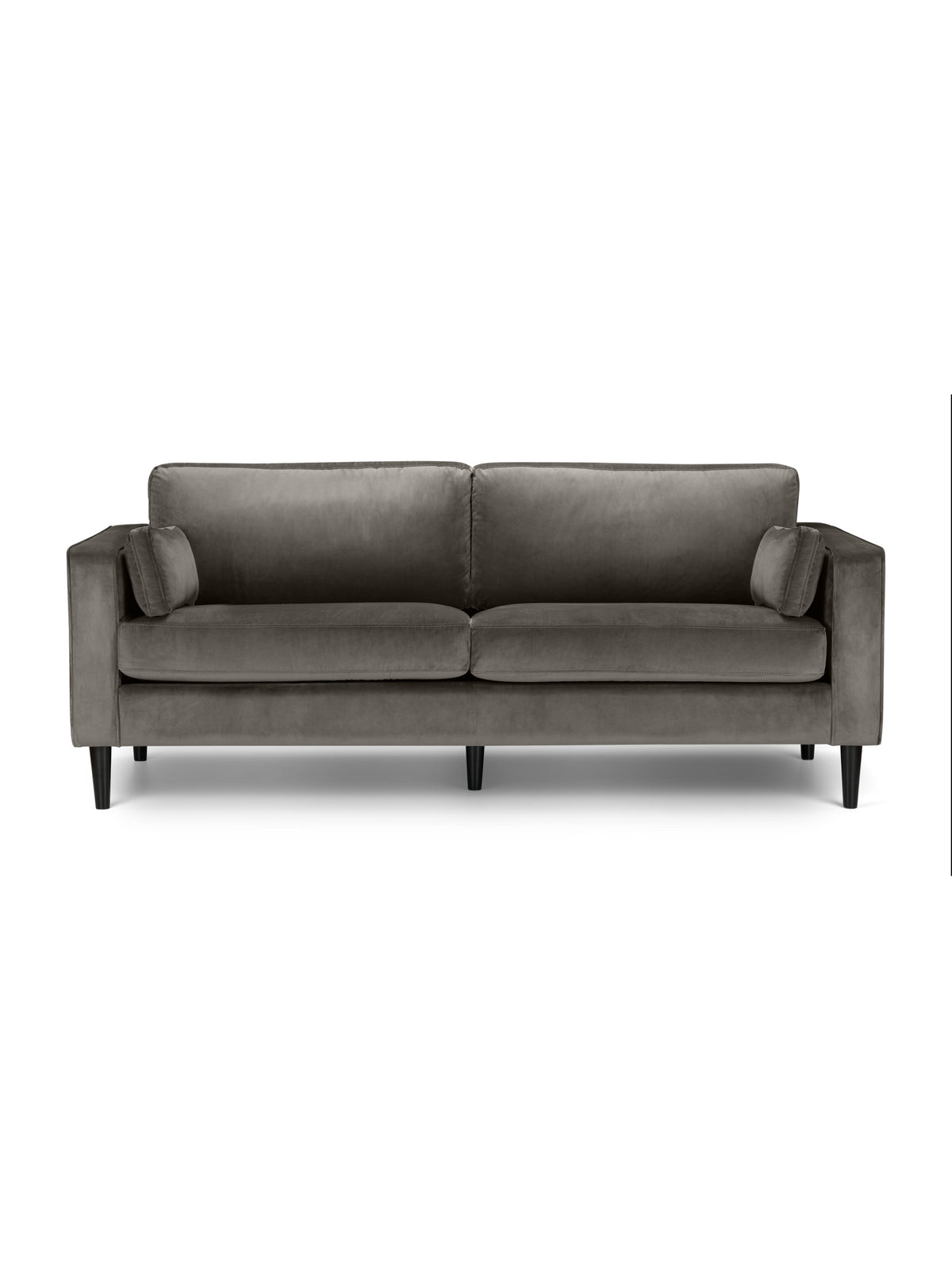 Hayward Velvet Grand 3 Seater Sofa - Grey