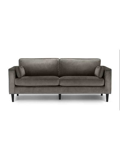 Hayward Velvet Grand 3 Seater Sofa - Grey