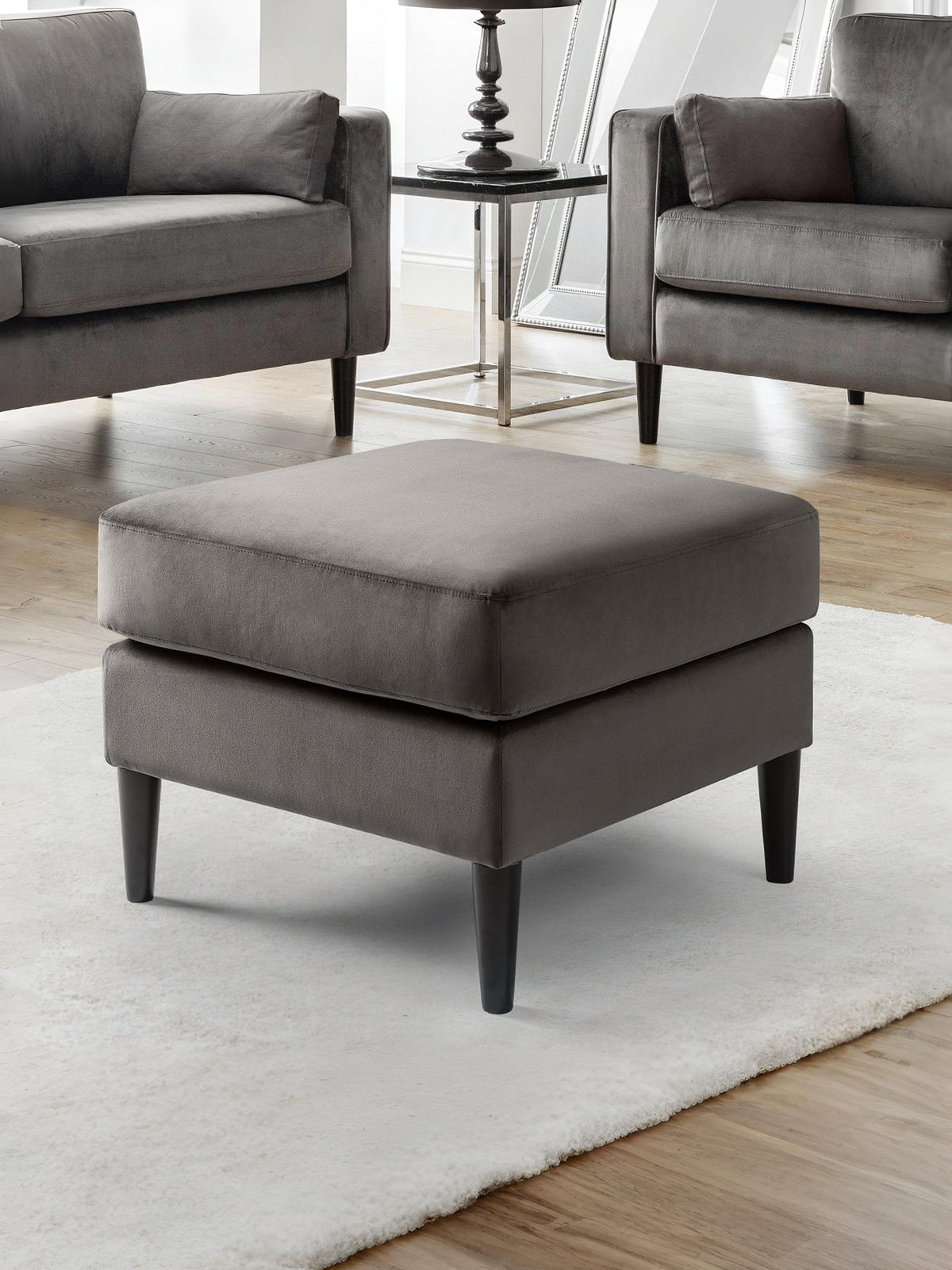 Hayward Ottoman - Grey