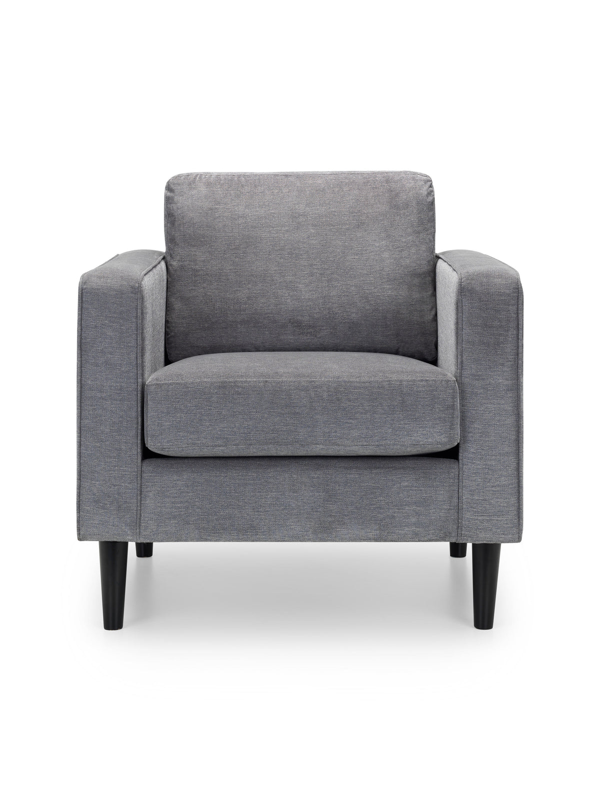 Hayward Chair - Dark Grey Chenille Fabric