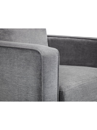 Hayward Chair - Dark Grey Chenille Fabric