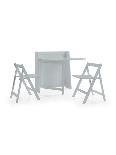 Helsinki Compact Folding Light Grey Dining Set