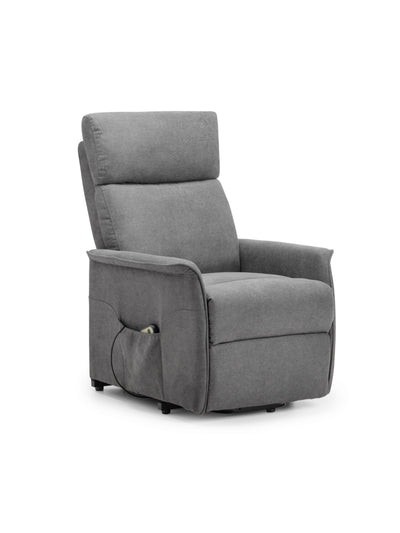 Helena Rise & Recline Chair - Charcoal Fabric
