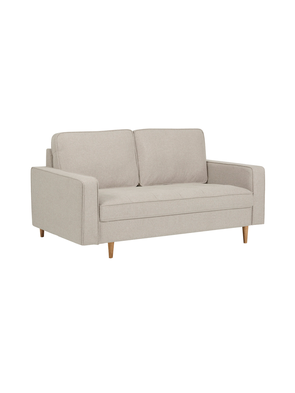 Henrietta Beige Chenille Upholstered 3 Seater Sofa – Beige Linen