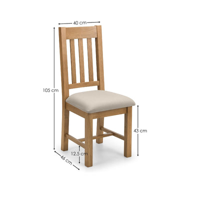 Hereford Dining Chairs (Set Of 2) – Julian Bowen, view 4