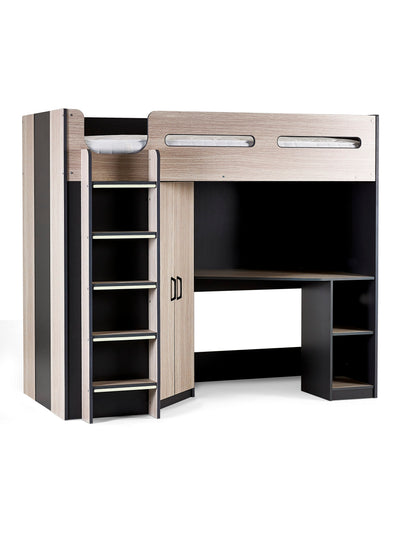 Hercules High Sleeper - Woodgrain & Anthracite