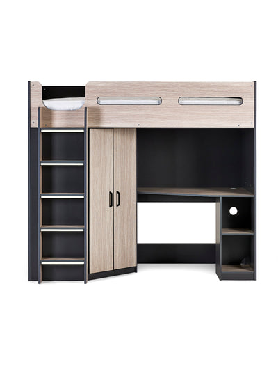 Hercules High Sleeper - Woodgrain & Anthracite