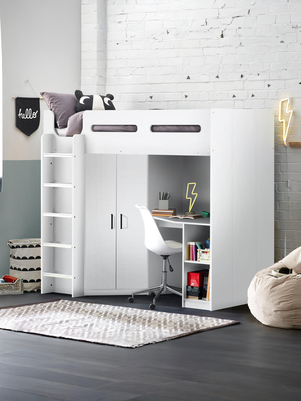Hercules High Sleeper - All White