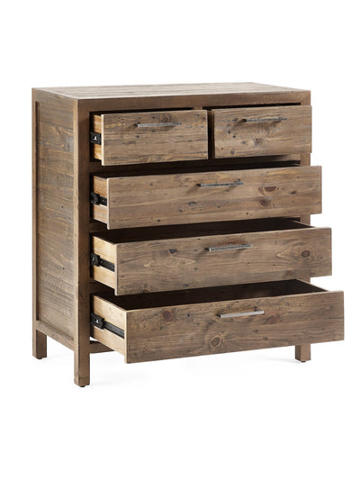 Heritage 3+2 Drawer Chest – Julian Bowen, view 4