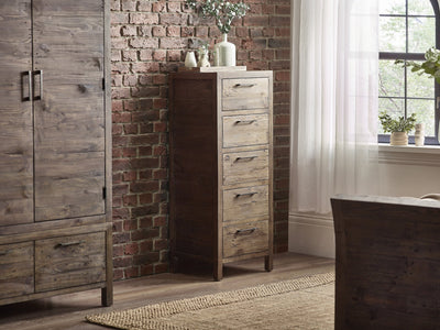Heritage 5 Drawer Tallboy – Julian Bowen, view 2