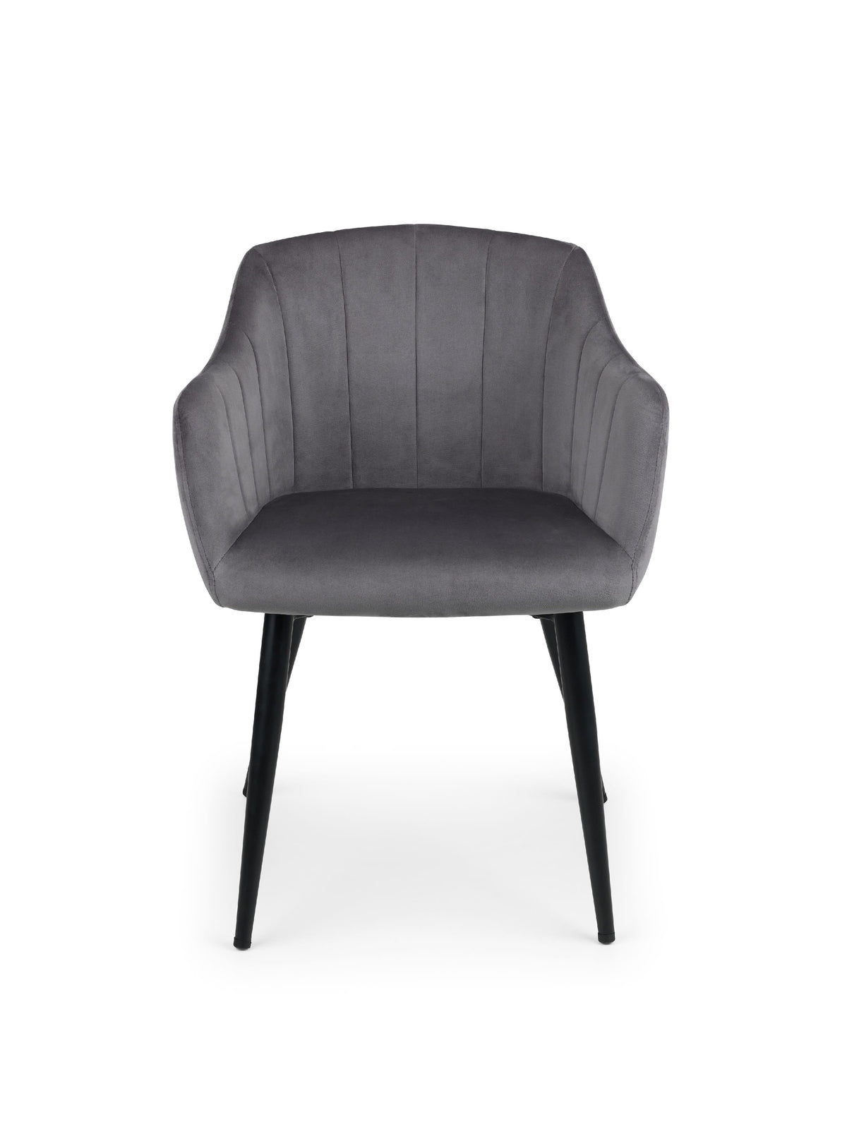 Hobart Scalloped Dining Chairs - Grey (Set Of 2)