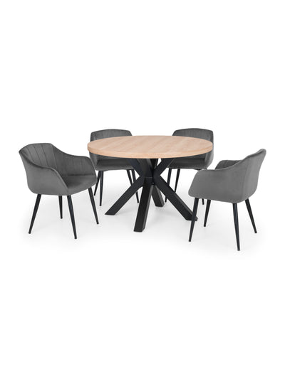 Hobart Scalloped Dining Chairs - Grey (Set Of 2)
