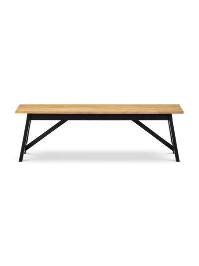 Hockley Bench Black/Oak