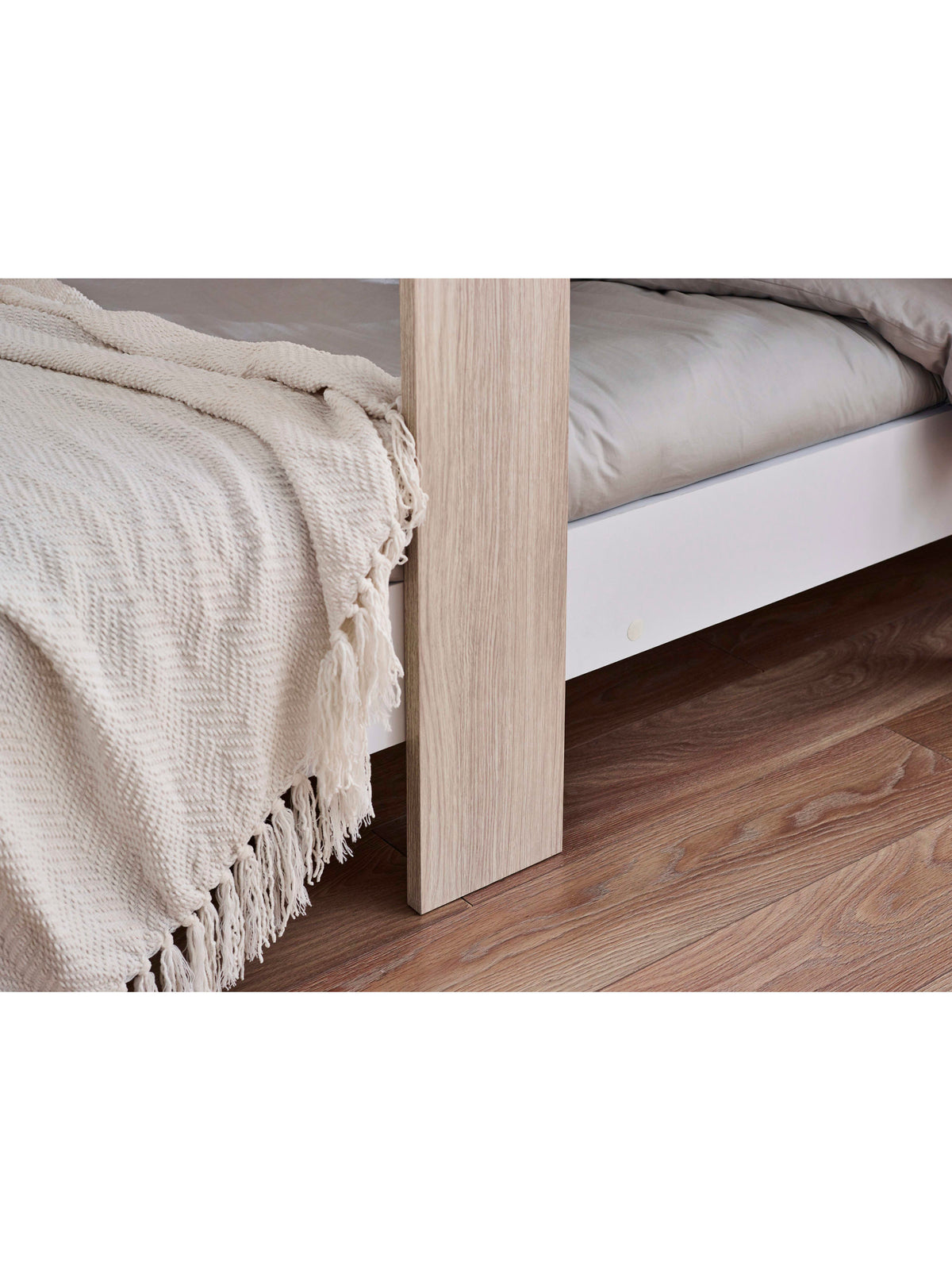 Horizon Bunk Bed - Pale Wood And White