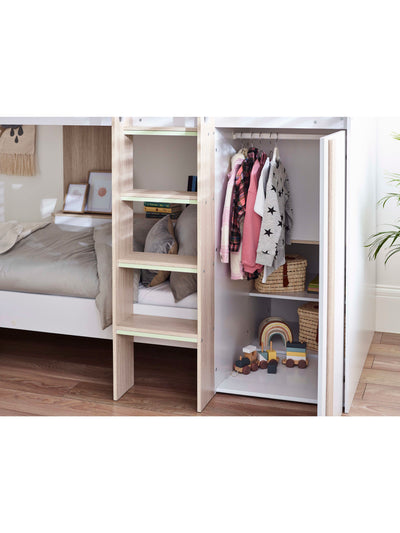 Horizon Bunk Bed - Pale Wood And White