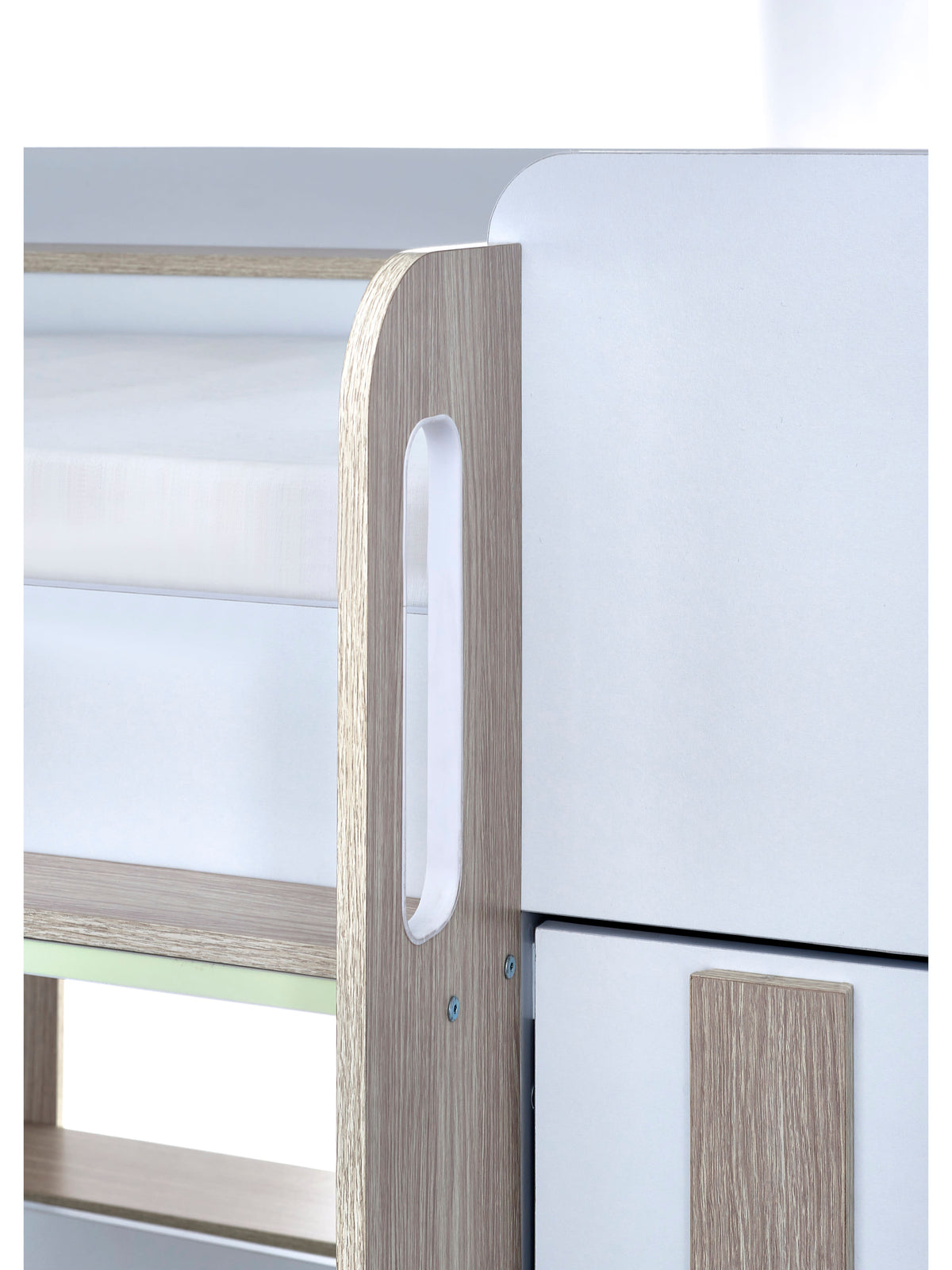 Horizon Bunk Bed - Pale Wood And White