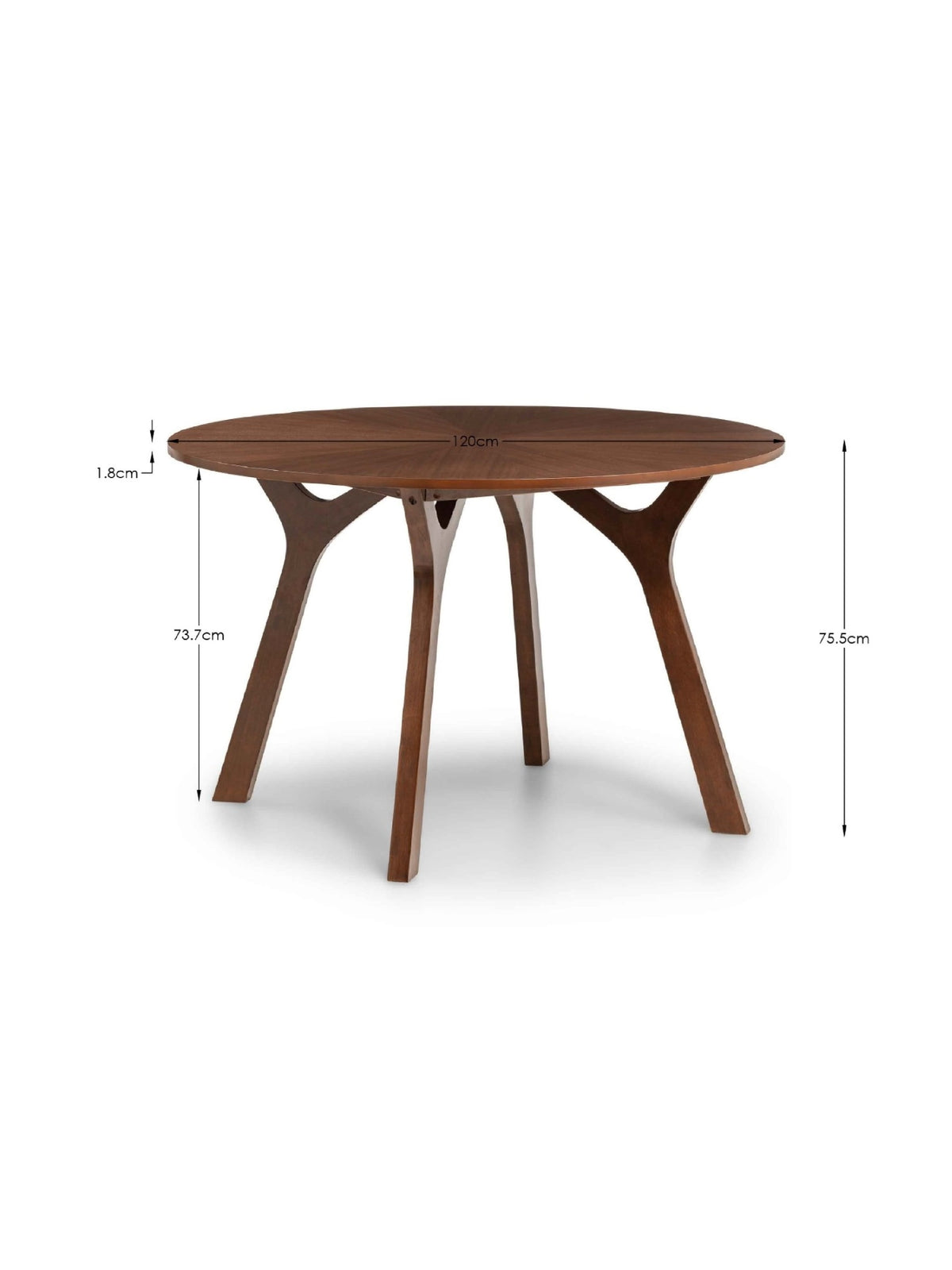 Huxley Round Table Walnut