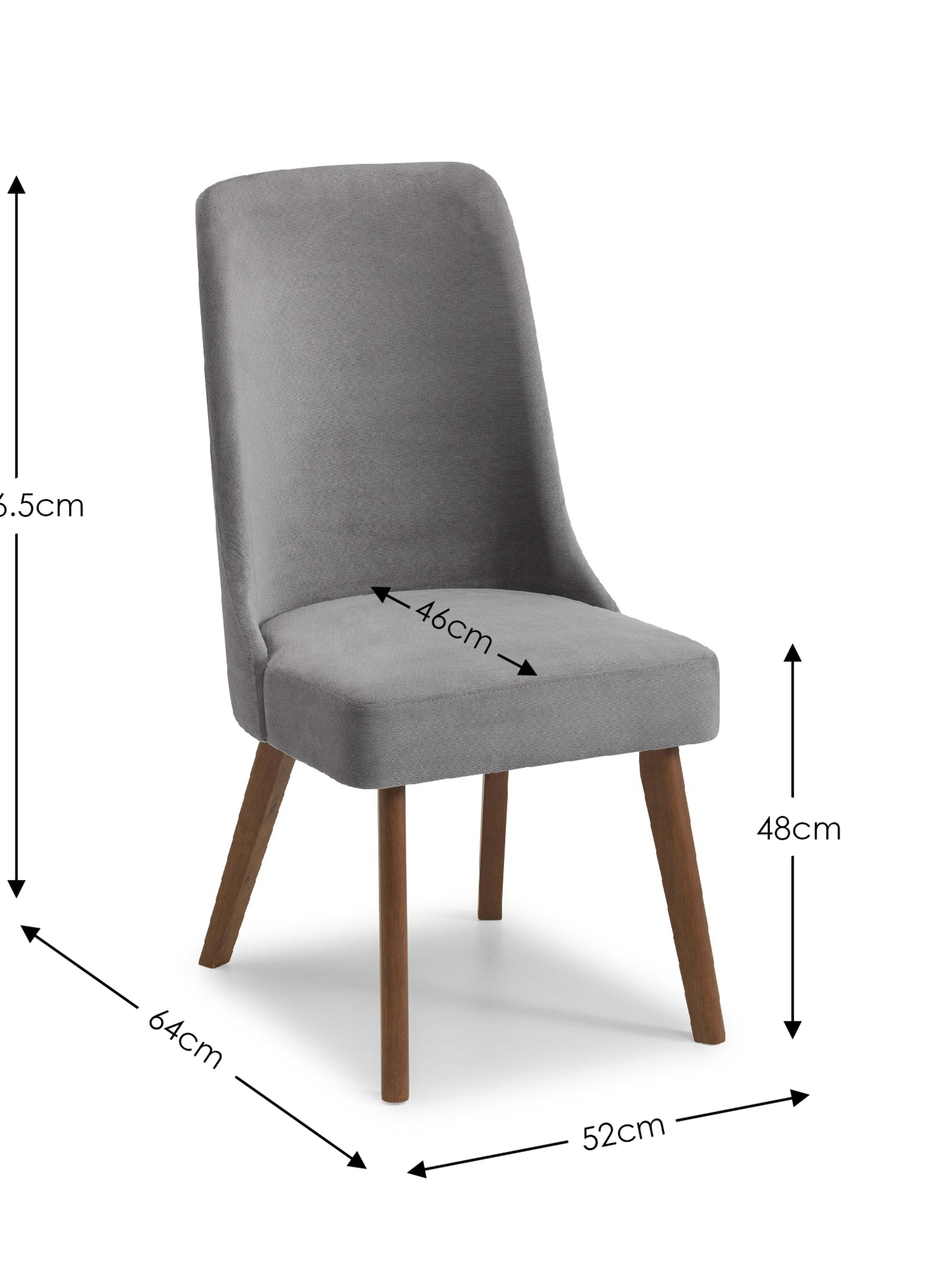 Huxley Round Table and 4 Huxley Chairs – Walnut Effect