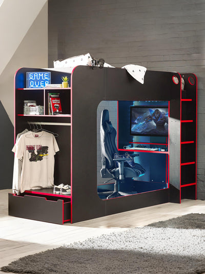 Impact Gaming Bunk Black/Red