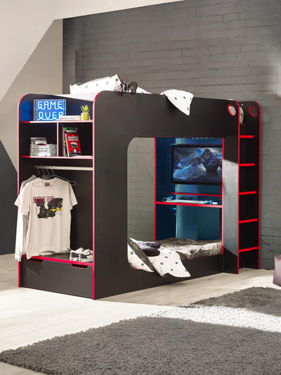 Impact Gaming Bunk Black/Red