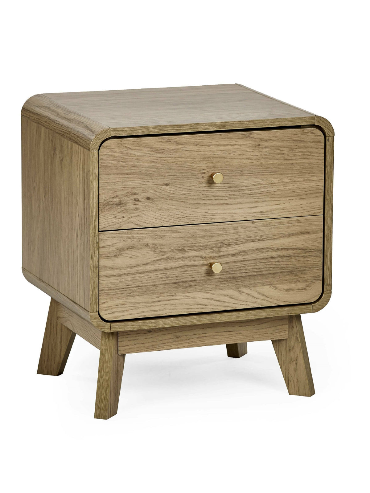 Ingrid 2 Drawer Bedside Oak