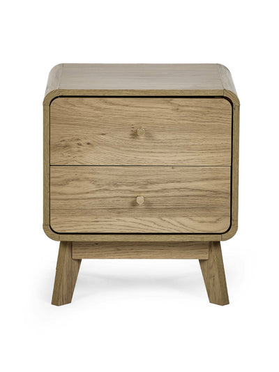 Ingrid 2 Drawer Bedside Oak