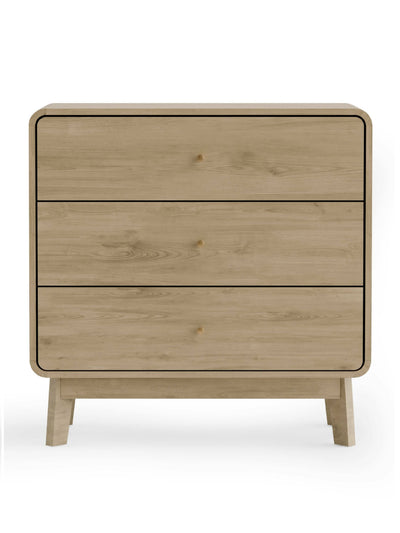 Ingrid 3 Drawer Chest Oak